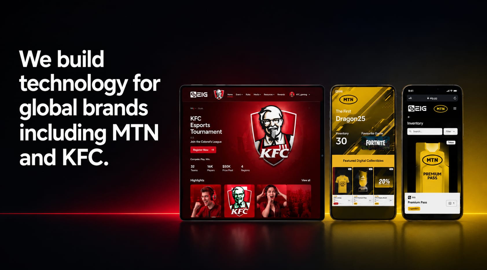 Technology for global brands including MTN and KFC.